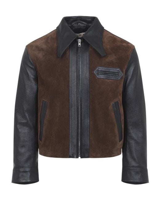 Marni Black Zip-Up Panelled Jacket