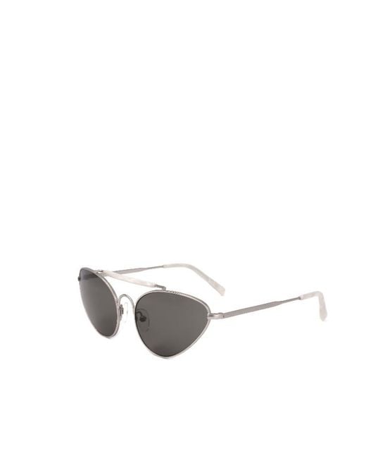 Dries Van Noten White Full Frame Sunglasses