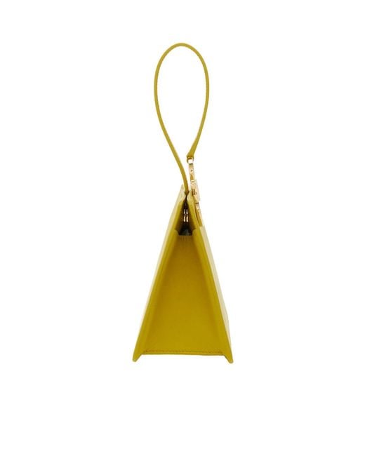 Ferragamo Yellow Mini Clutch
