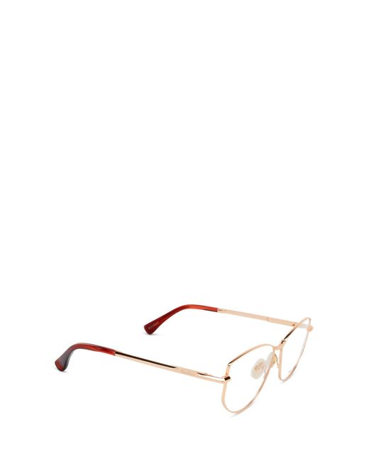 Max Mara White Round Frame Glasses