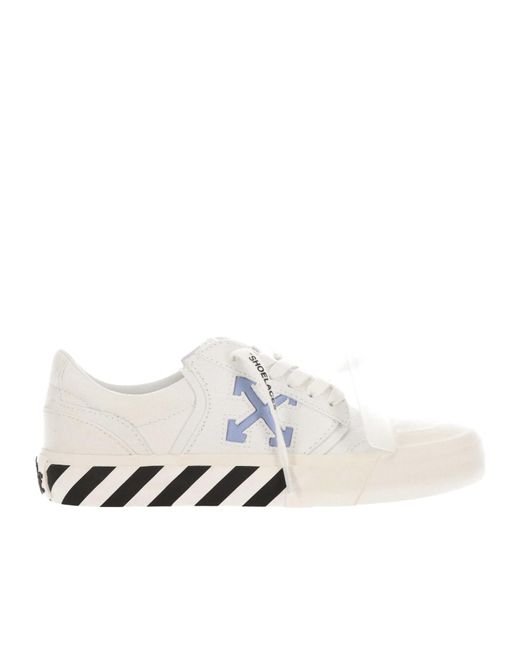 Off-White c/o Virgil Abloh Women's White Round Toe Lace-Up Sneakers