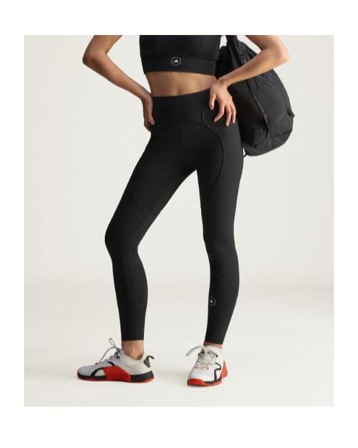 Adidas By Stella McCartney Black Panelled Logo Leggings