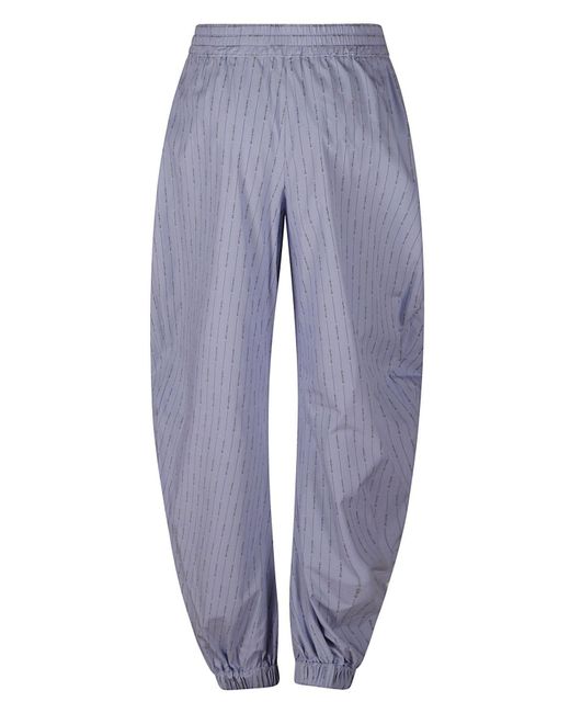 The Attico Blue The Allover Jacquard Drawstring Pants