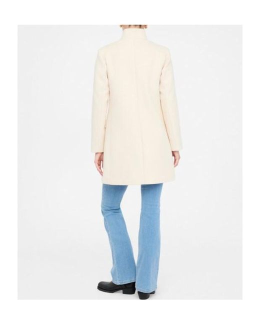 Liu Jo Natural Funnel Neck Pocket Coat