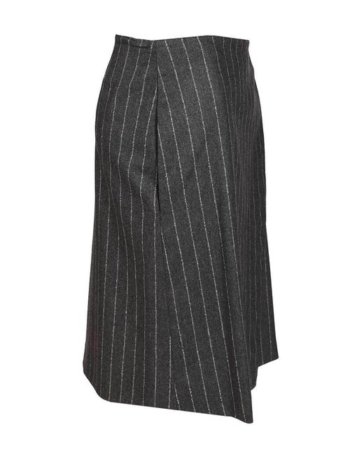 Loulou de Saison Gray Mason Wrap Skirt