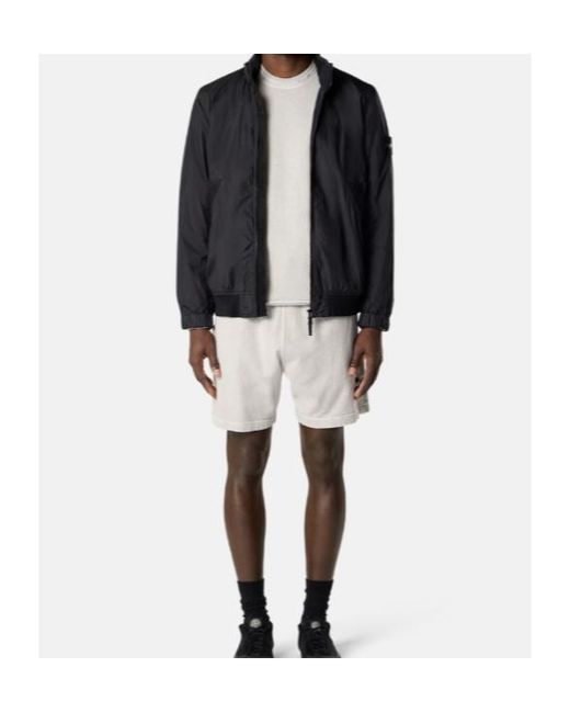 Stone Island White Logo Patch Elasticated Waistband Shorts for men