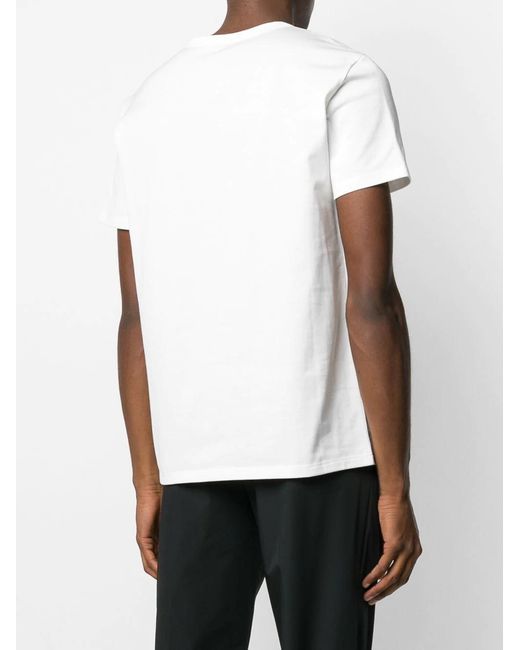 McQueen White Mcqueen Embroidered T-Shirt for men