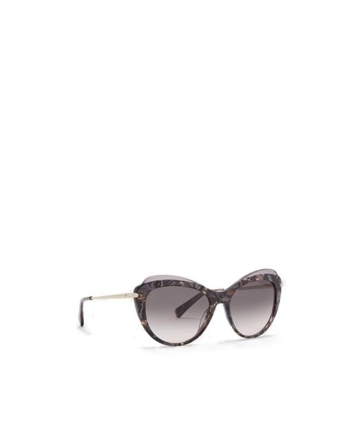 Longchamp White Geometric Sunglasses
