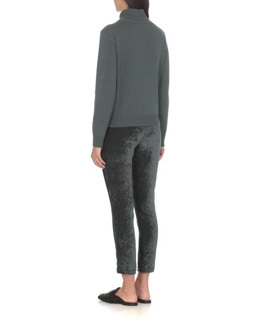 Fabiana Filippi Black Tapered-Leg Corduroy Trousers