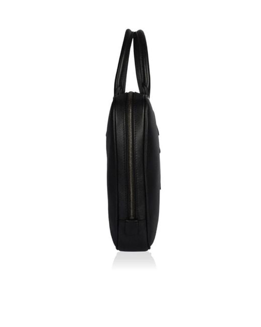 Giorgio Armani Black Logo Details Handbag for men
