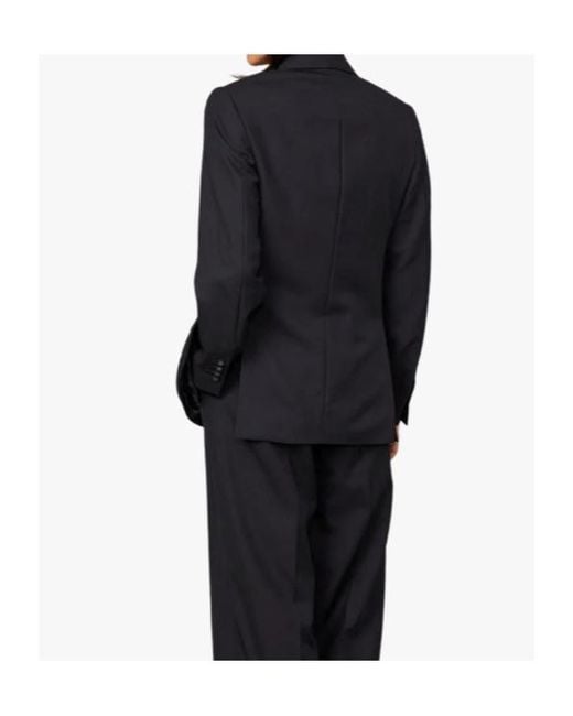 Officine Generale Black Long-Sleeve Blazer