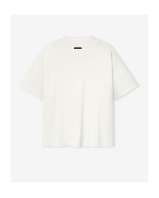 Fear Of God White Logo T-Shirt for men