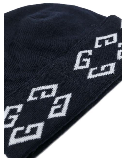 Givenchy Blue Cuffed Hat for men