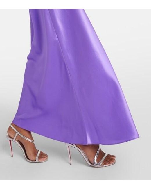 Rodarte Purple Floral Appliqué Dress