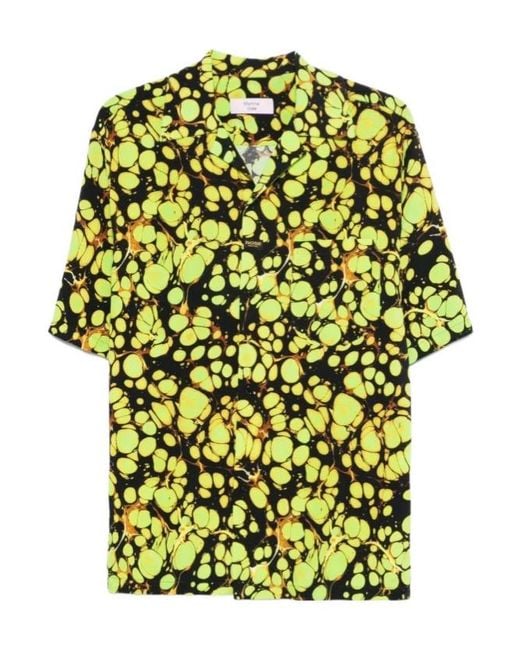 Martine Rose Yellow Hawaiian Shirt for men