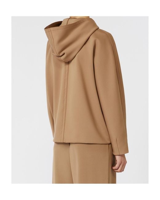 Max Mara Natural Hooded Long-Sleeved Hoodie