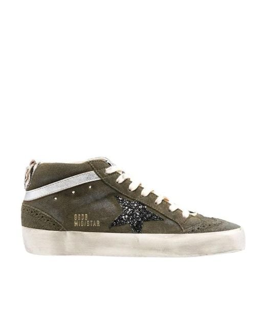 Golden Goose Deluxe Brand Brown Midstar Lace-Up Sneakers