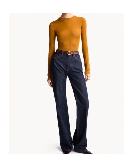 Saint Laurent Blue 70's High-Rise Jeans