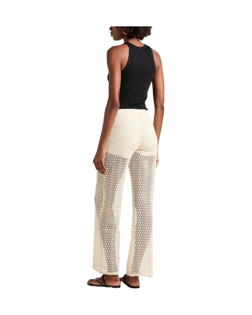 Rag & Bone White Straight-Leg Trousers