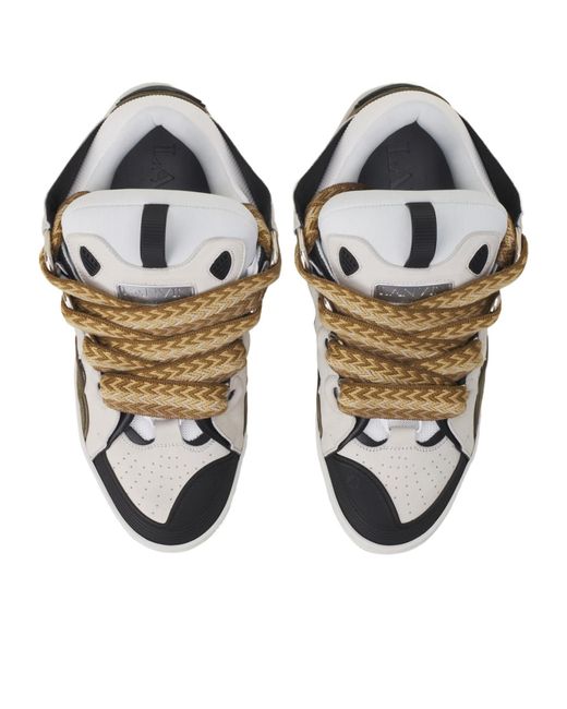 Lanvin Multicolor Curb Lace-Up Sneakers