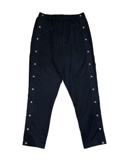 Chrome Hearts Blue Elastic Waist Casual Pants for men
