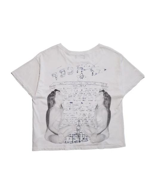 Enfants Riches Deprimes Gray Graphic-Print Distressed T-Shirt for men