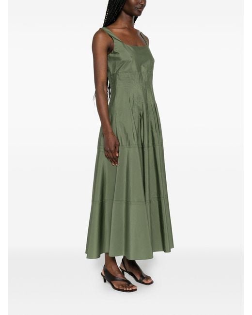 Max Mara Green Studio Feltre Structured Bodice Midi Dress