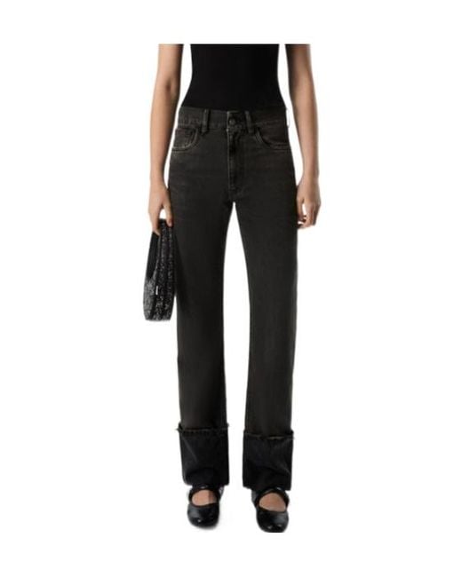 Coperni Black Turn Up-Hem Jeans