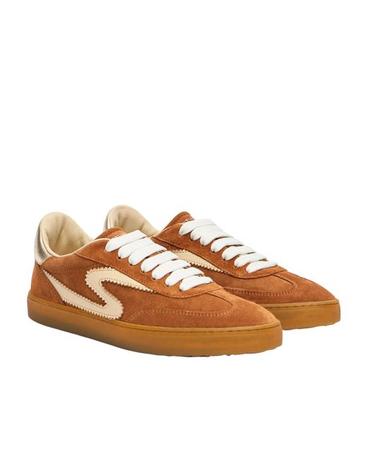 Stuart Weitzman Brown Sw Runaround Sneaker