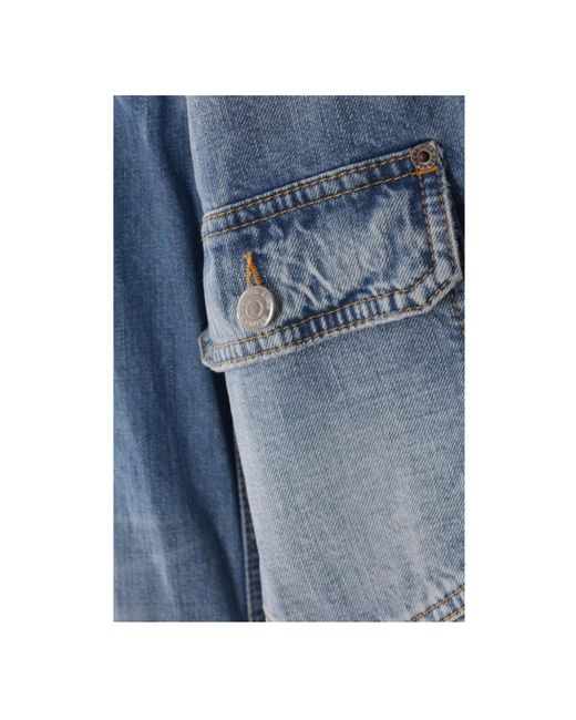 DSquared² Blue Heritage Buttoned Denim Jacket for men