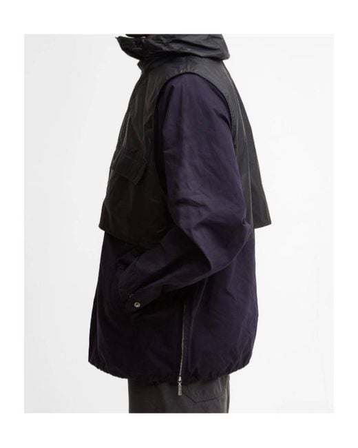 Barbour Blue X Kaptain Sunshine Smock Jacket for men
