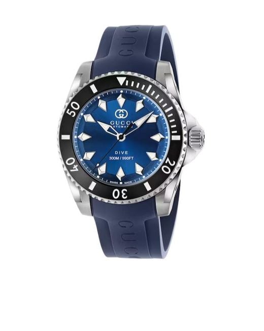 Gucci Blue Dive Watch, 40Mm for men