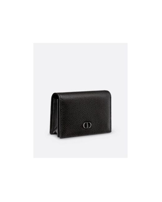 Dior Black Cd Icon Business Card Holder for men