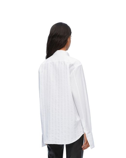 Loewe White Pleated Shirt