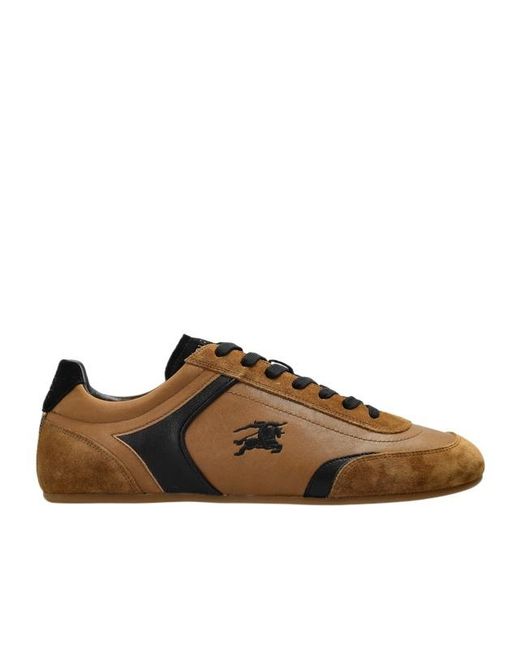 Burberry Brown Lace-Up Sneakers for men