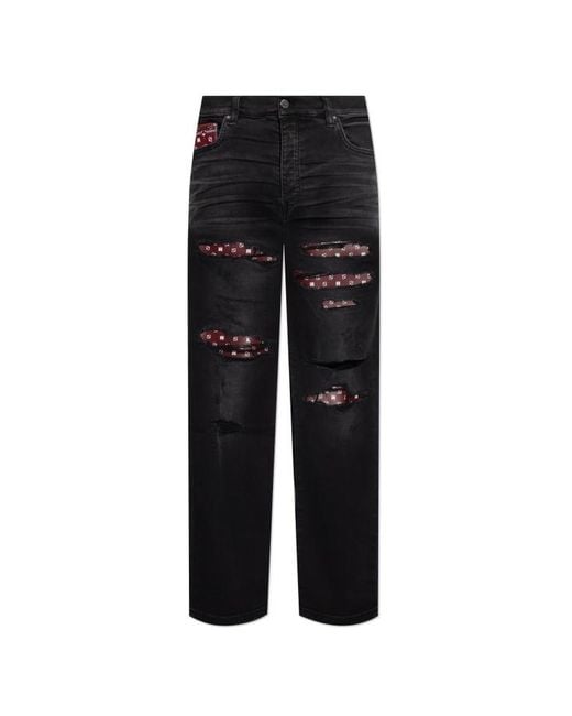 Amiri Black Straight Jeans for men