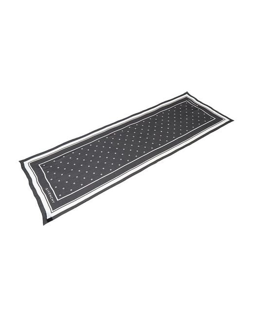 Givenchy Black Pattern Scarf
