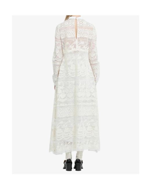 N°21 White Lace-Bow Maxi Dress