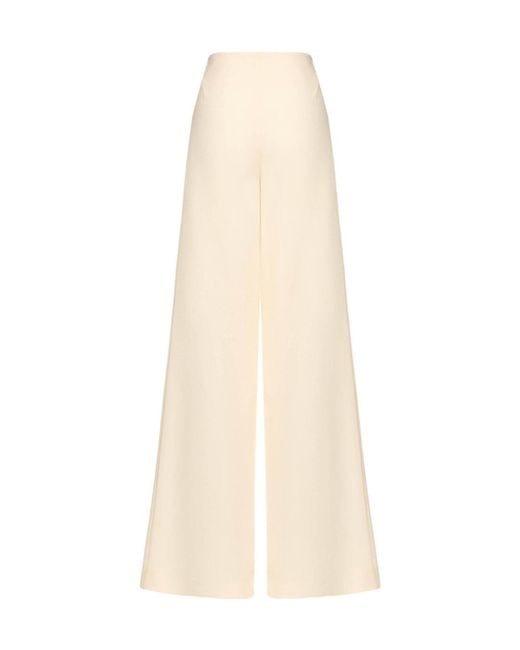 Ermanno Scervino White Wide-Leg Casual Trousers