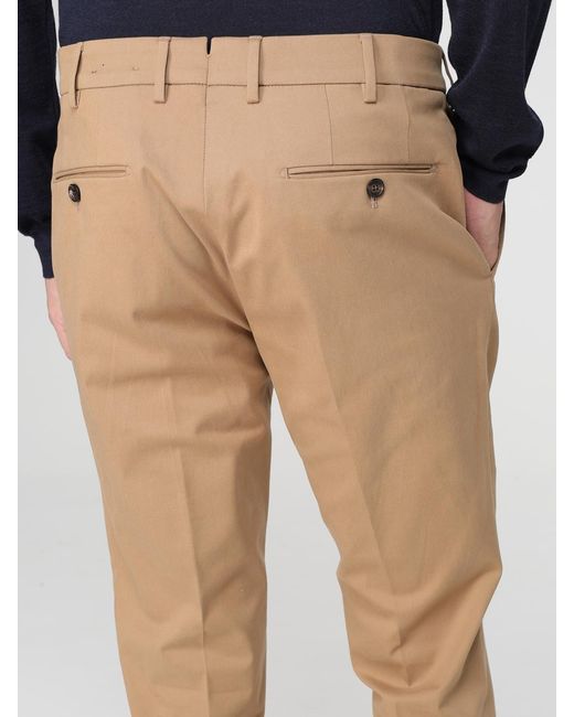 Incotex Natural Flat-Front Trousers for men
