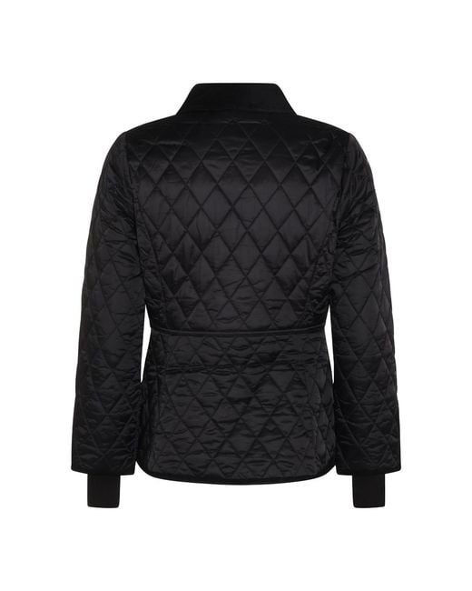 Barbour Black Zip-Up Padded Jacket