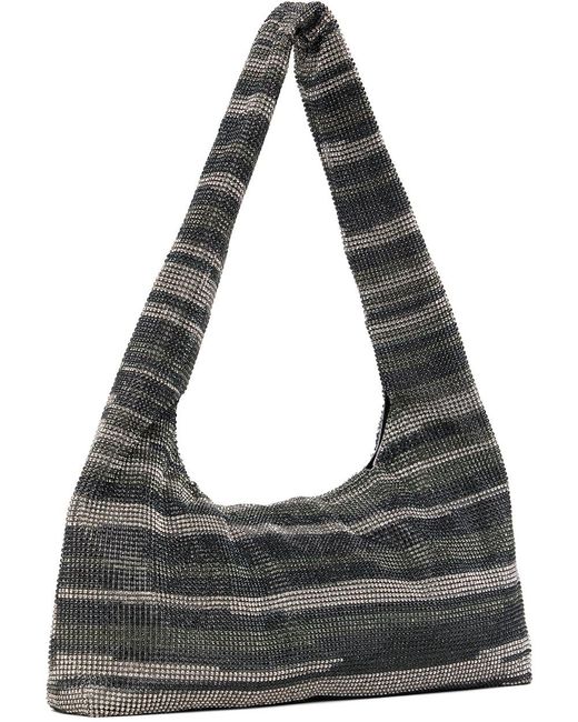Kara Gray Armpit Embellished Mesh Tote Bag