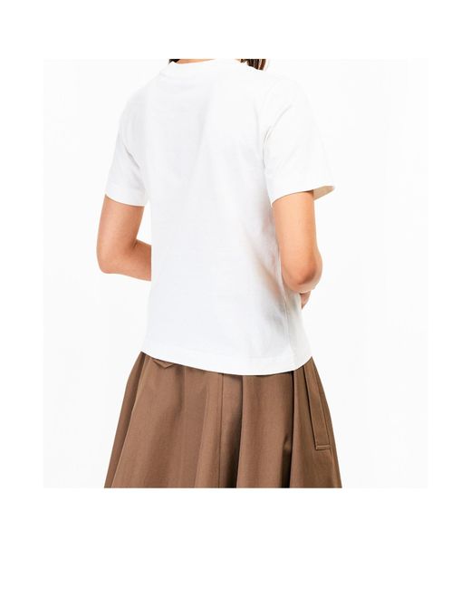Burberry White Logo T-Shirt