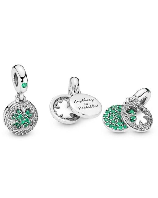 Pandora Blue Four-Leaf Clover Pendant