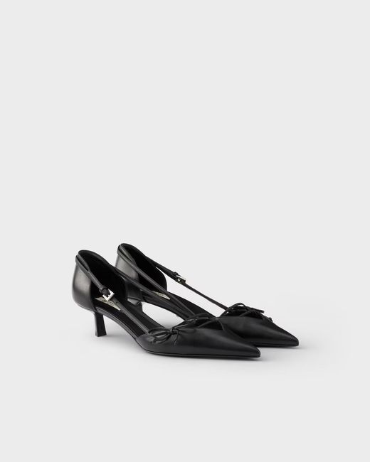 Prada Black Open-Toe Pumps
