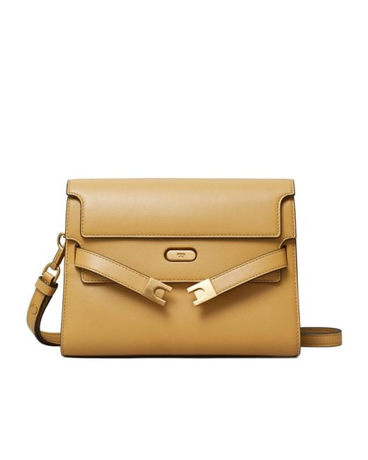 Tory Burch Natural Lee Radziwill Shoulder Bag