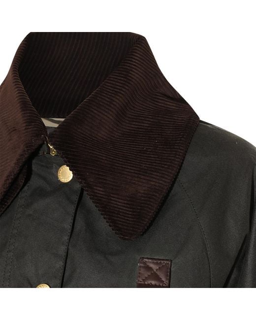 Barbour Black Catton Wax-Coated Jacket
