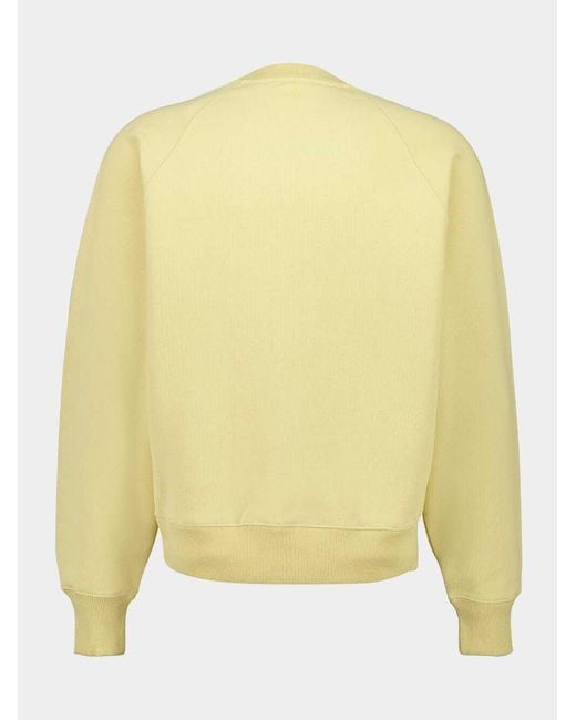 AMI Yellow Ami De Coeur Crewneck Sweatshirt