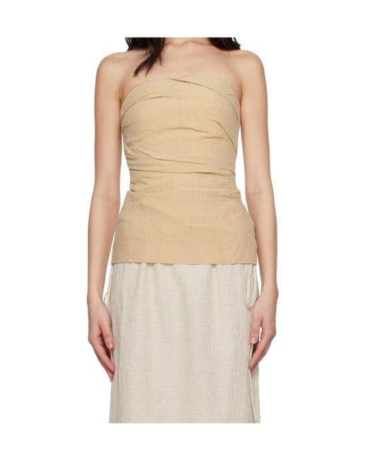 TOVE Natural Izel Bandeau Top