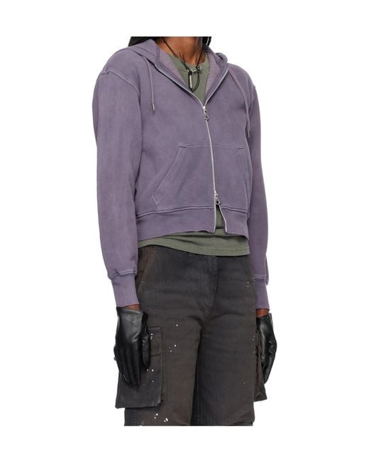 Our Legacy Purple Mischief Zip-Up Hoodie